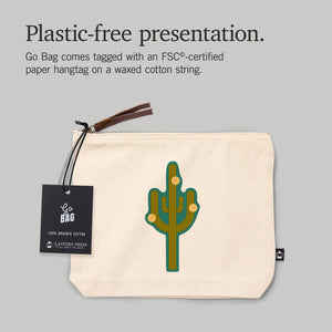 Canvas Bag Flowering Cactus Geometric
