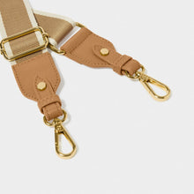 Load image into Gallery viewer, Canvas Bag Strap - Tan Stripe
