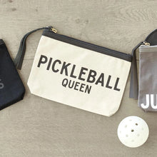 Load image into Gallery viewer, Canvas Pouch - Pickleball Queen
