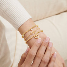 Load image into Gallery viewer, Celebrate You Gift Box &#39;Fabulous Friend&#39; - Set of 3 Gold Tone Bracelet Set
