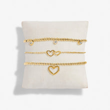Load image into Gallery viewer, Celebrate You Gift Box &#39;Fabulous Friend&#39; - Set of 3 Gold Tone Bracelet Set
