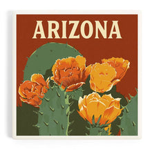 Load image into Gallery viewer, Ceramic Coaster - Arizona, Prickly Pear Cactus
