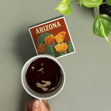 Load image into Gallery viewer, Ceramic Coaster - Arizona, Prickly Pear Cactus
