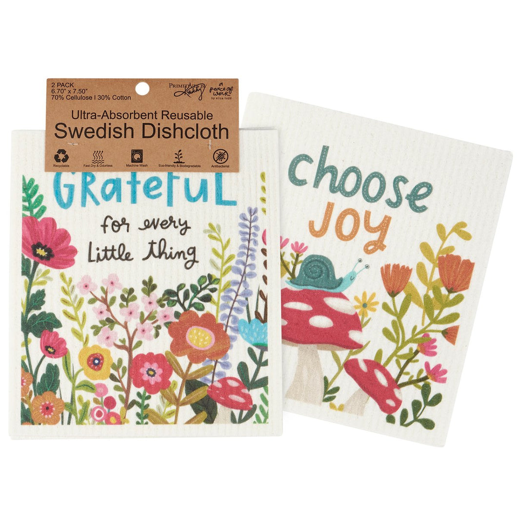 Choose Joy Swedish Dishcloth Set of 2