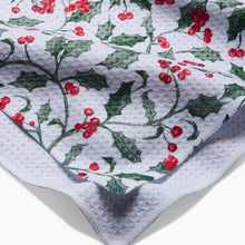 Load image into Gallery viewer, Christmas Holly Kitchen Tea Towel by Geometry
