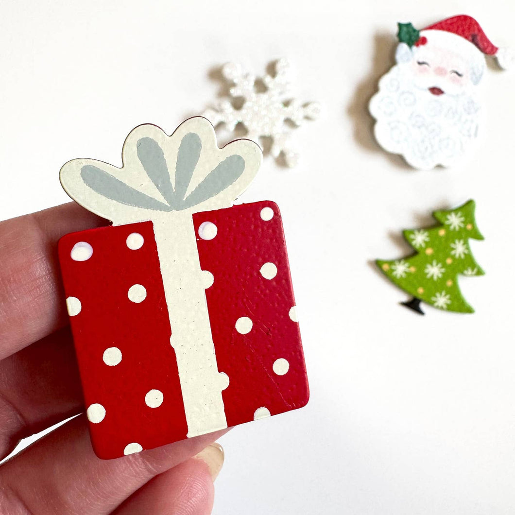 Christmas Present Magnet, Magnetic Decor