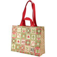 Load image into Gallery viewer, Christmas Quilt Carryall Tote
