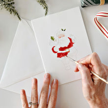 Load image into Gallery viewer, Classic Christmas Paintable Watercolor Notecard Set
