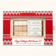 Load image into Gallery viewer, Cozy Cottage Hot Cocoa Mixer Trio, Caramel &amp; Vanilla Cubes
