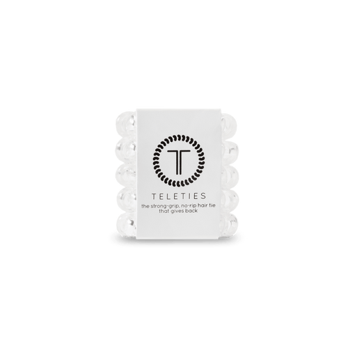 Crystal Clear Tiny Hair Ties Set of 5