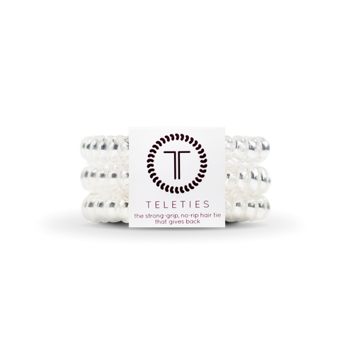 Crystal Clear Small Hair Ties Set of 3