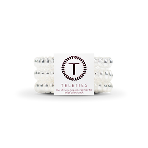 Crystal Clear Small Hair Ties Set of 3