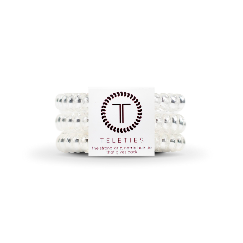 Crystal Clear Small Hair Ties Set of 3
