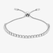 Load image into Gallery viewer, Cubic Zirconia Tennis Bracelet  in Silver Plating
