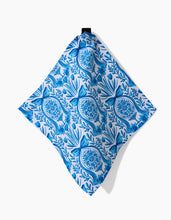Load image into Gallery viewer, Delft Blue Easter Eggs and Bunnies Dishcloth Set of 3 by Geometry
