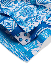 Load image into Gallery viewer, Delft Blue Easter Eggs and Bunnies Dishcloth Set of 3 by Geometry
