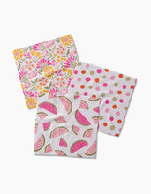 Load image into Gallery viewer, Neo Ray Dishcloth Set of 3 by Geometry
