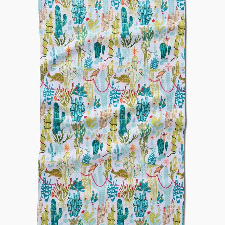 Desert On Holiday Kitchen Tea Towel by Geometry