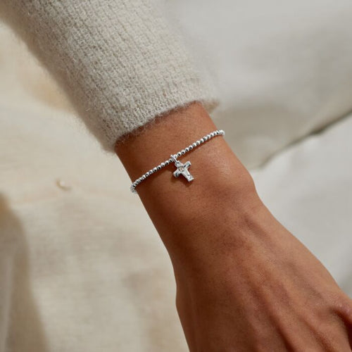 Dolce Vita 'Faith Over Fear' Bracelet In Silver Plating