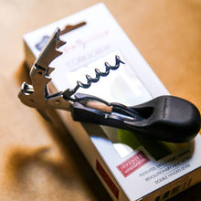 Load image into Gallery viewer, Ergonomic Silicone Handled Corkscrew | Wine Opener - Black
