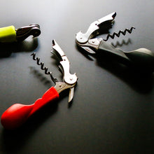 Load image into Gallery viewer, Ergonomic Silicone Handled Corkscrew | Wine Opener - Black
