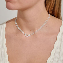 Load image into Gallery viewer, Evermore Heart Necklace In Silver Plating
