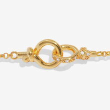 Load image into Gallery viewer, Evermore Linked Knot Bracelet In Gold-Tone Plating
