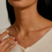 Load image into Gallery viewer, Evermore Linked Knot Necklace In Gold-Tone Plating

