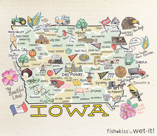 Fishkiss Iowa - Swedish Dish Cloth