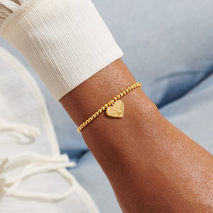 Faith A Little 'With Faith All Things Are Possible' Bracelet In Gold Tone Plating