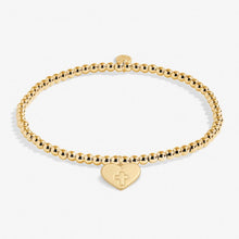 Load image into Gallery viewer, Faith A Little &#39;With Faith All Things Are Possible&#39; Bracelet In Gold Tone Plating
