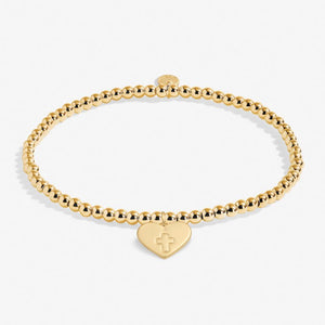 Faith A Little 'With Faith All Things Are Possible' Bracelet In Gold Tone Plating