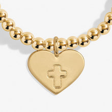 Load image into Gallery viewer, Faith A Little &#39;With Faith All Things Are Possible&#39; Bracelet In Gold Tone Plating
