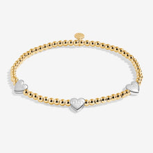 Load image into Gallery viewer, &#39;Faith, Peace, Love&#39; Bracelet In Silver And Gold-Tone Plating
