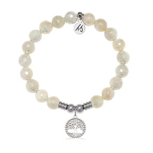 Load image into Gallery viewer, Family Tree Charm with Moonstone Gemstone Bracelet
