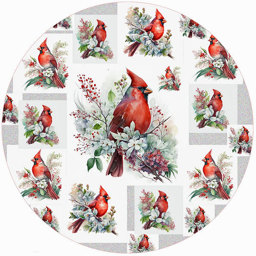 Floral Cardinal Silicone Jar Opener