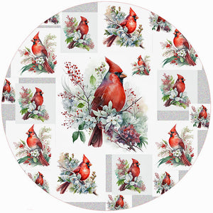 Floral Cardinal Silicone Jar Opener