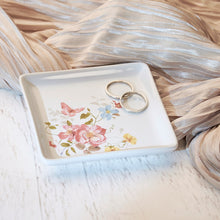 Load image into Gallery viewer, Florals Vanity Trinket Tray
