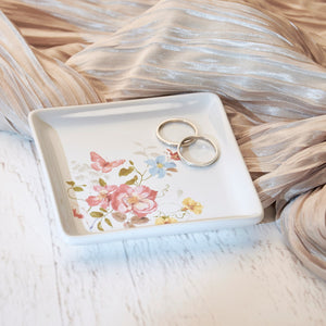 Florals Vanity Trinket Tray