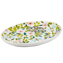Load image into Gallery viewer, Flowers And Bees Vanity Tray - Trinket Tray
