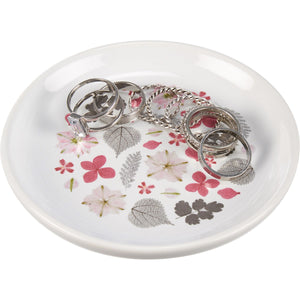 Flowers Vanity Trinket Tray