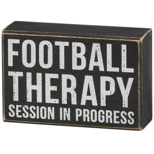 Football Therapy Box Sign