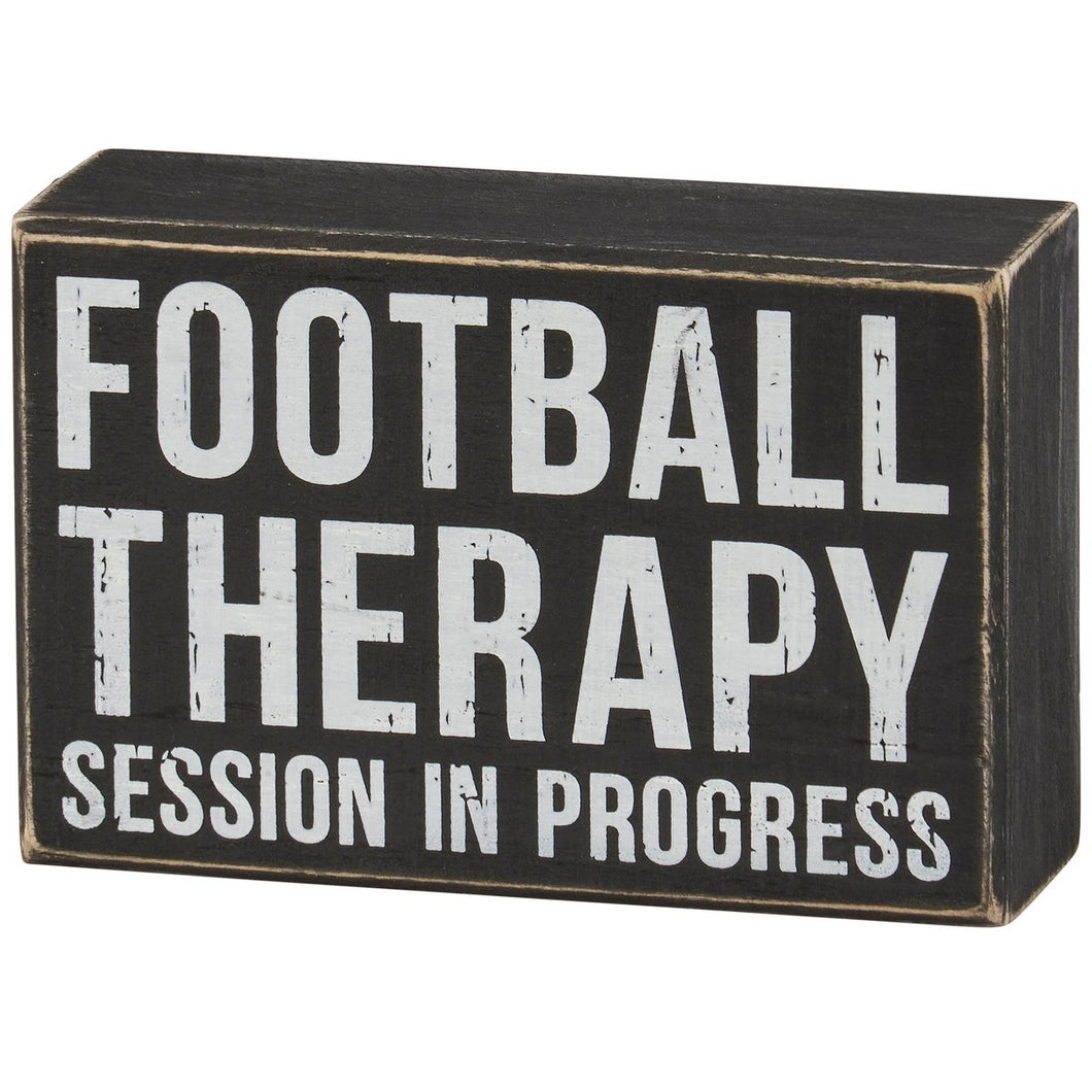 Football Therapy Box Sign