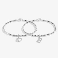 Load image into Gallery viewer, Forever Friends&#39; Linked Infinity Bracelets In Silver Plating
