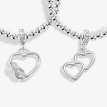 Load image into Gallery viewer, Forever Friends&#39; Linked Infinity Bracelets In Silver Plating
