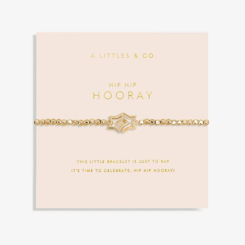 Forever Yours 'Hip Hip Hooray' Bracelet - Gold Tone Plating