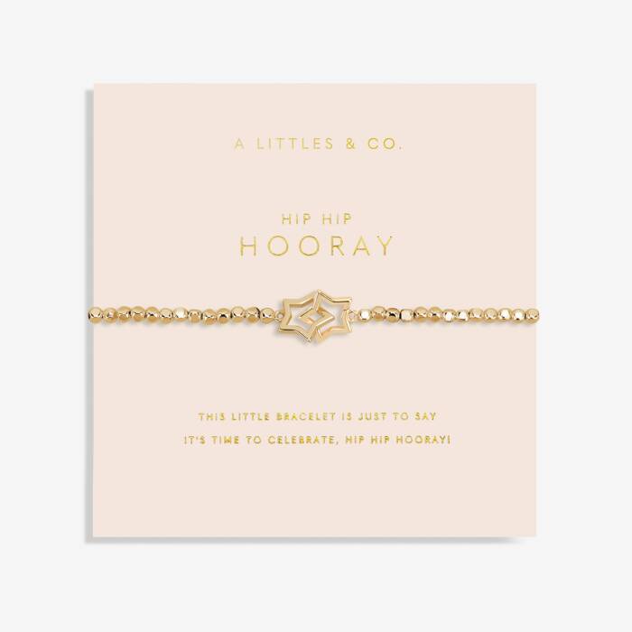 Forever Yours 'Hip Hip Hooray' Bracelet - Gold Tone Plating