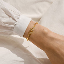 Load image into Gallery viewer, Forever Yours 'Wishing You A Happy Retirement' Bracelet In Gold-Tone Plating

