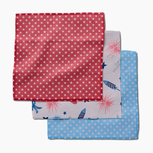 Freedom Dishcloth Set Dishcloth Set of 3 by Geometry