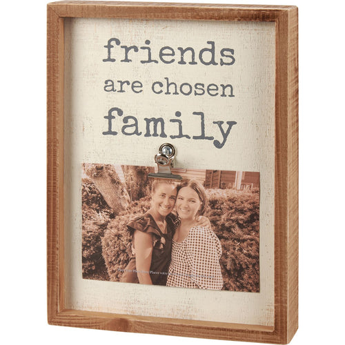 Friends Are Chosen Family Inset Box Frame